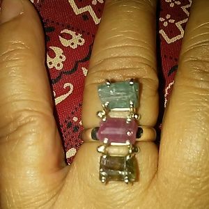 💗 MAGNIFICENT!/MULTI-TOURMALINE/RING,SZE,7💗